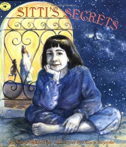 Illustrated book cover featuring the image of a child sitting cross-legged and resting their head on one hand, looking to the viewer